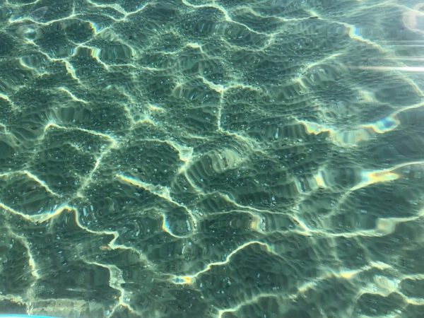 Sea sand seen and sun reflected - Shdot yam Israel